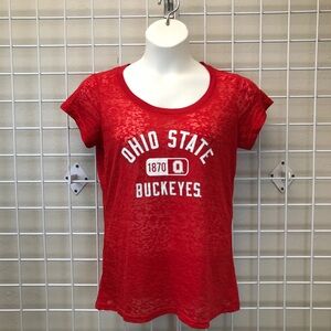 Authentic Apparel Ohio State Sheer Red T-Shirt - Size XL